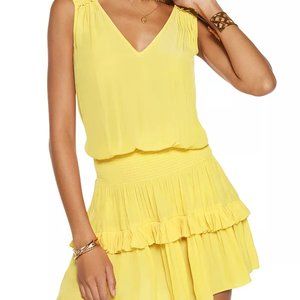 Ramy Brook Kiara Mini Dress Yellow